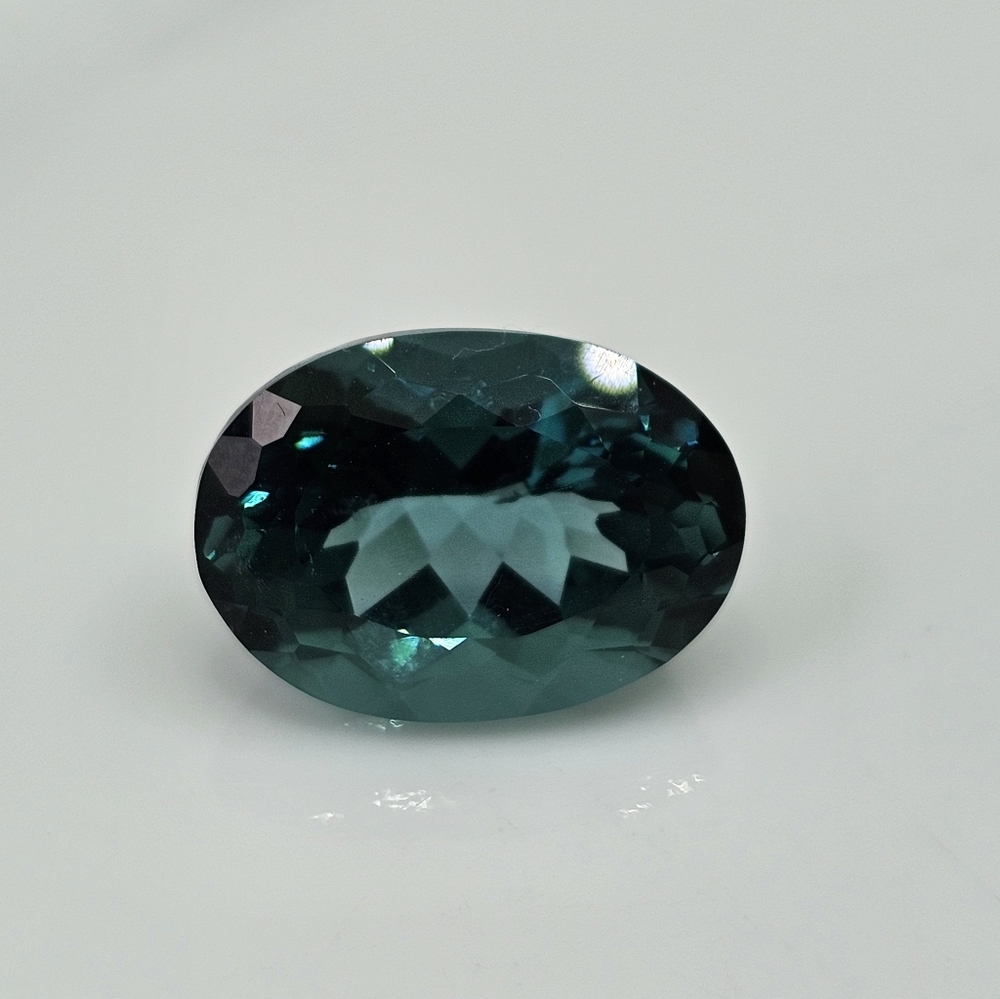 Certified Large Oval Paraiba Tourmaline 21.90 Carats! - Picture 4 of 7